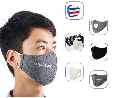 Masques protecteurs adultes lavables réutilisables noirs de coton d'Ion Mask PM2.5 d'en cuivre