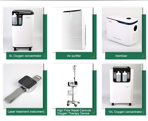 Appareillage médical portatif médical portatif du concentrateur 5L de l'oxygène de barre portative de l'oxygène