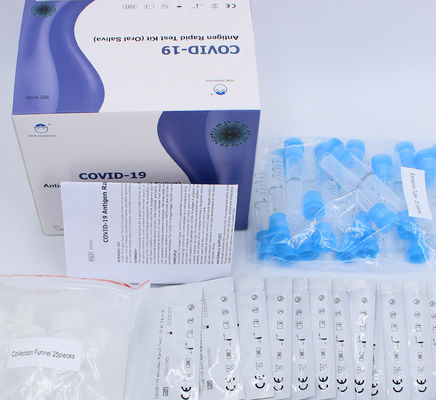 Step-test rapide de la sensibilité une du kit 95% d'essai de salive d'antigène oral de l'essai Covid-19