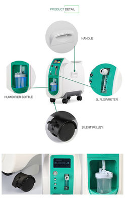 60kpa concentrateur portatif de l'oxygène de flux continu de 5 litres pour des patients