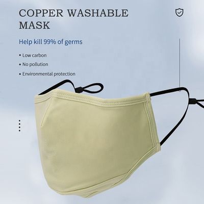 Ion Knitted Cotton Washable Reusable de cuivre argenté l'ODM d'OEM de masque protecteur